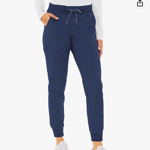Med Couture Jogger Scrub Bottoms in Navy